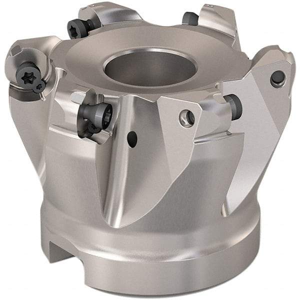 Seco - 54mm Cut Diam, 6mm Max Depth, 27mm Arbor Hole, 6 Inserts, RP..1204 Insert Style, Indexable Copy Face Mill - R220.29 Cutter Style, 10,900 Max RPM, 50mm High, Through Coolant, Series R220.29 - Industrial Tool & Supply