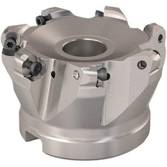 Seco - 68mm Cut Diam, 6mm Max Depth, 27mm Arbor Hole, 7 Inserts, RP..1204 Insert Style, Indexable Copy Face Mill - R220.29 Cutter Style, 10,000 Max RPM, 50mm High, Through Coolant, Series R220.29 - Industrial Tool & Supply