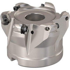 Seco - 64.2mm Cut Diam, 6mm Max Depth, 1" Arbor Hole, 6 Inserts, RP..1204 Insert Style, Indexable Copy Face Mill - R220.29 Cutter Style, 10,000 Max RPM, 2 High, Through Coolant, Series R220.29 - Industrial Tool & Supply