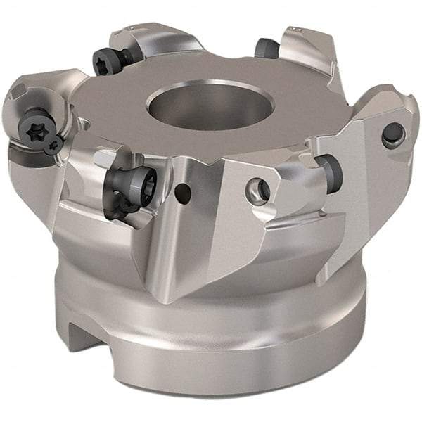 Seco - 51mm Cut Diam, 6mm Max Depth, 22mm Arbor Hole, 6 Inserts, RP..1204 Insert Style, Indexable Copy Face Mill - R220.29 Cutter Style, 11,200 Max RPM, 40mm High, Through Coolant, Series R220.29 - Industrial Tool & Supply
