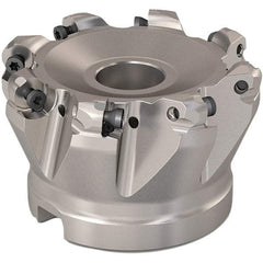 Seco - 68mm Cut Diam, 6mm Max Depth, 27mm Arbor Hole, 8 Inserts, RP..1204 Insert Style, Indexable Copy Face Mill - R220.29 Cutter Style, 10,000 Max RPM, 50mm High, Through Coolant, Series R220.29 - Industrial Tool & Supply