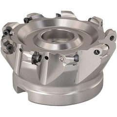 Seco - 88mm Cut Diam, 6mm Max Depth, 32mm Arbor Hole, 9 Inserts, RP..1204 Insert Style, Indexable Copy Face Mill - R220.29 Cutter Style, 8,800 Max RPM, 50mm High, Through Coolant, Series R220.29 - Industrial Tool & Supply