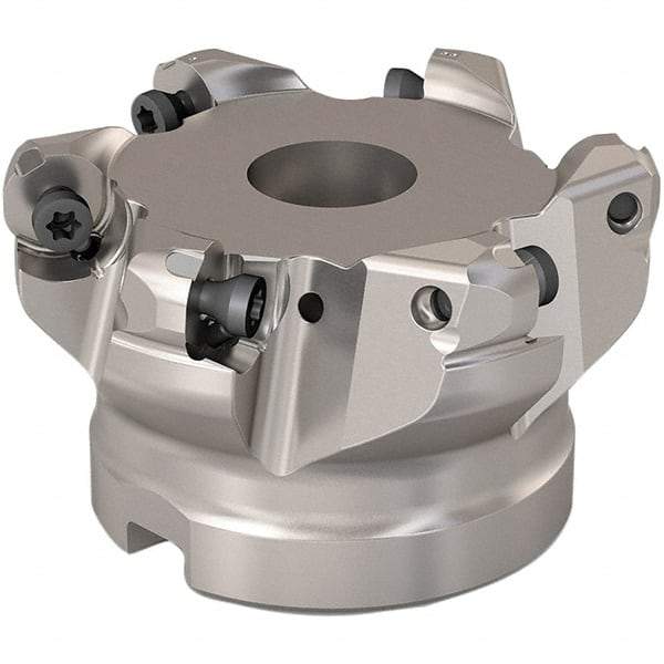 Seco - 51.5mm Cut Diam, 6mm Max Depth, 3/4" Arbor Hole, 6 Inserts, RP..1204 Insert Style, Indexable Copy Face Mill - R220.29 Cutter Style, 11,200 Max RPM, 1-1/2 High, Through Coolant, Series R220.29 - Industrial Tool & Supply