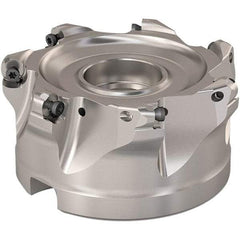 Seco - 89.6mm Cut Diam, 6mm Max Depth, 1-1/2" Arbor Hole, 7 Inserts, RP..1204 Insert Style, Indexable Copy Face Mill - R220.29 Cutter Style, 8,800 Max RPM, 2 High, Through Coolant, Series R220.29 - Industrial Tool & Supply