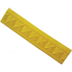 Ergo Advantage - 18" Long x 4" Wide x 1" Thick, Anti-Fatigue Modular Matting Anti-Fatigue Flooring - Female, 1 Interlocking Side, Yellow, For Dry & Wet Areas - Industrial Tool & Supply