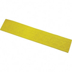 Ergo Advantage - 22" Long x 4" Wide x 1" Thick, Anti-Fatigue Modular Matting Anti-Fatigue Flooring - Female, 1 Interlocking Side, Yellow, For Dry & Wet Areas - Industrial Tool & Supply