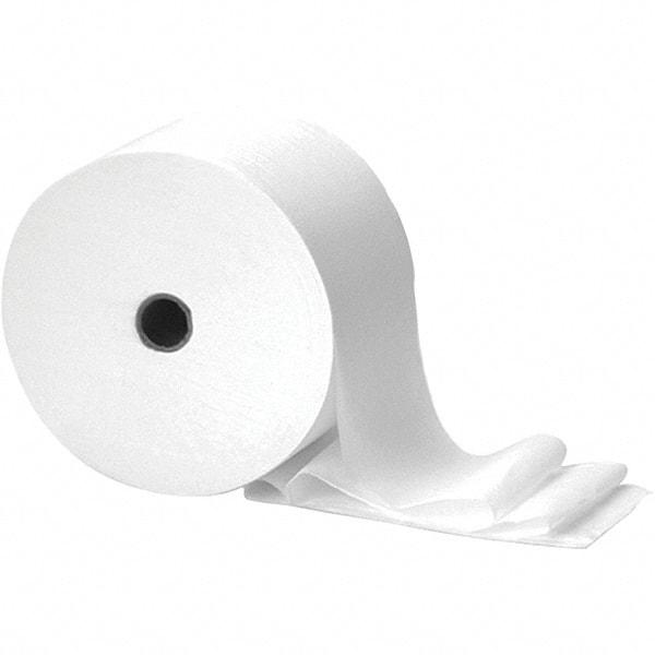 PRO-SOURCE - Small Core Bath Tissue, 850' Roll Length x 3.88" Sheet Width - 1 Ply, White, Recycled Fiber, 24 Rolls - Industrial Tool & Supply