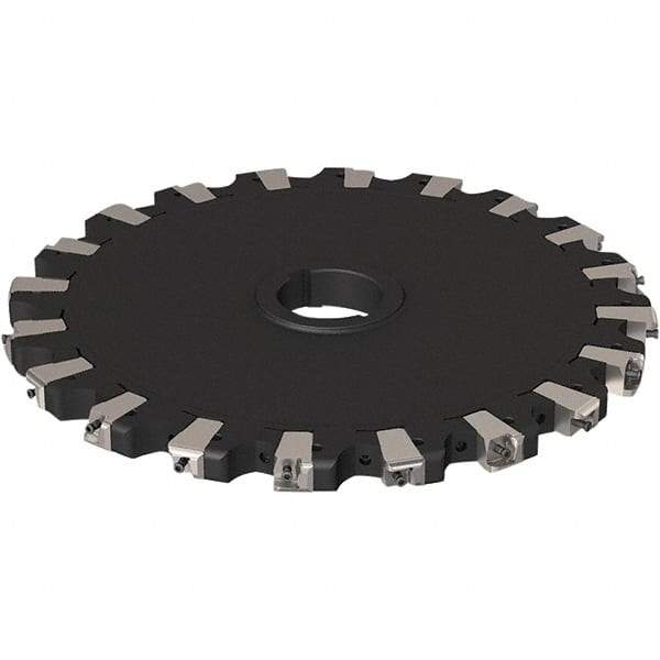 Seco - Arbor Hole Connection, 0.669" Cutting Width, 121mm Depth of Cut, 315mm Cutter Diam, 50mm Hole Diam, 10 Tooth Indexable Slotting Cutter - R335.25 Toolholder, XNHQ 1407 Insert, Neutral Cutting Direction - Industrial Tool & Supply