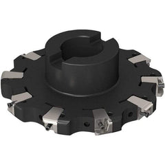 Seco - Shell Mount Connection, 0.669" Cutting Width, 43.82mm Depth of Cut, 160mm Cutter Diam, 40mm Hole Diam, 5 Tooth Indexable Slotting Cutter - R335.25 Toolholder, XNHQ 1407 Insert, Right Hand Cutting Direction - Industrial Tool & Supply