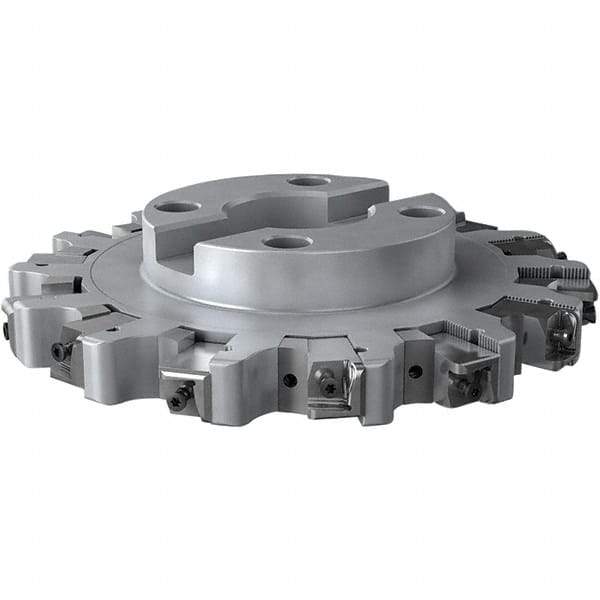 Seco - Shell Mount Connection, 1.024" Cutting Width, 59mm Depth of Cut, 250mm Cutter Diam, 60mm Hole Diam, 7 Tooth Indexable Slotting Cutter - R335.25 Toolholder, XNHQ 1707 Insert, Right Hand Cutting Direction - Industrial Tool & Supply