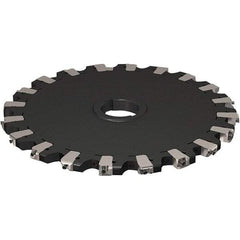 Seco - Arbor Hole Connection, 17/32" Cutting Width, 121.04mm Depth of Cut, 315mm Cutter Diam, 50mm Hole Diam, 10 Tooth Indexable Slotting Cutter - R335.25 Toolholder, XNHQ 1407 Insert, Neutral Cutting Direction - Industrial Tool & Supply