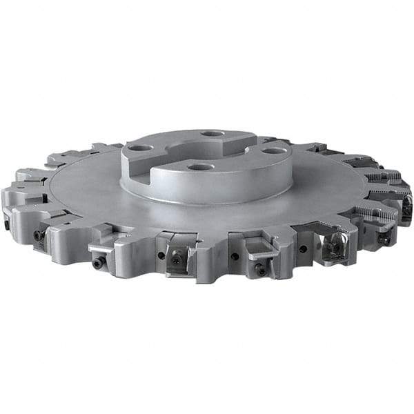 Seco - Shell Mount Connection, 1.024" Cutting Width, 91.5mm Depth of Cut, 315mm Cutter Diam, 60mm Hole Diam, 9 Tooth Indexable Slotting Cutter - R335.25 Toolholder, XNHQ 1707 Insert, Right Hand Cutting Direction - Industrial Tool & Supply