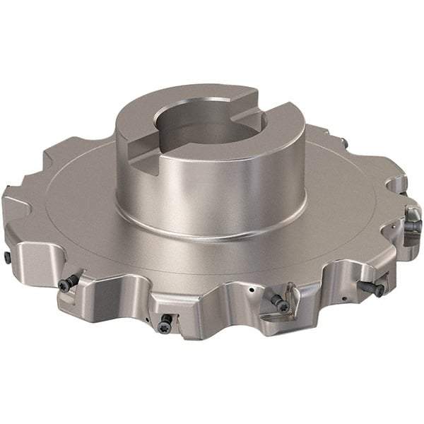 Seco - Shell Mount Connection, 0.787" Cutting Width, 44.31mm Depth of Cut, 160mm Cutter Diam, 40mm Hole Diam, 6 Tooth Indexable Slotting Cutter - R335.25 Toolholder, XNHQ 12 Insert, Right Hand Cutting Direction - Industrial Tool & Supply