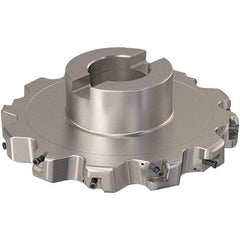 Seco - Shell Mount Connection, 0.787" Cutting Width, 44.31mm Depth of Cut, 160mm Cutter Diam, 40mm Hole Diam, 6 Tooth Indexable Slotting Cutter - R335.25 Toolholder, XNHQ 12 Insert, Right Hand Cutting Direction - Industrial Tool & Supply