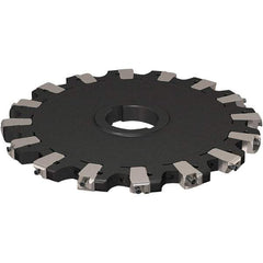 Seco - Arbor Hole Connection, 17/32" Cutting Width, 88.54mm Depth of Cut, 250mm Cutter Diam, 50mm Hole Diam, 8 Tooth Indexable Slotting Cutter - R335.25 Toolholder, XNHQ 1407 Insert, Neutral Cutting Direction - Industrial Tool & Supply