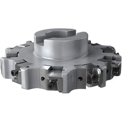 Seco - Shell Mount Connection, 1.024" Cutting Width, 43.8mm Depth of Cut, 160mm Cutter Diam, 40mm Hole Diam, 5 Tooth Indexable Slotting Cutter - R335.25 Toolholder, XNHQ 1707 Insert, Right Hand Cutting Direction - Industrial Tool & Supply