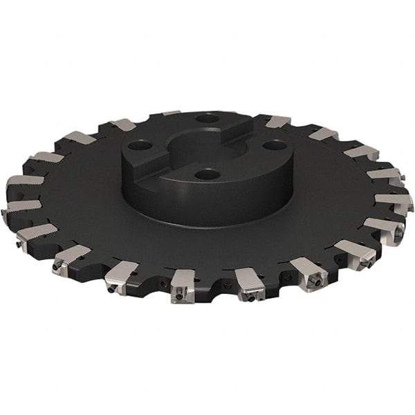 Seco - Shell Mount Connection, 17/32" Cutting Width, 91.48mm Depth of Cut, 315mm Cutter Diam, 60mm Hole Diam, 10 Tooth Indexable Slotting Cutter - R335.25 Toolholder, XNHQ 1407 Insert, Right Hand Cutting Direction - Industrial Tool & Supply