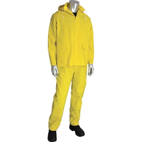 Falcon - Size 2XL Yellow Waterproof Three Piece Suit - Industrial Tool & Supply
