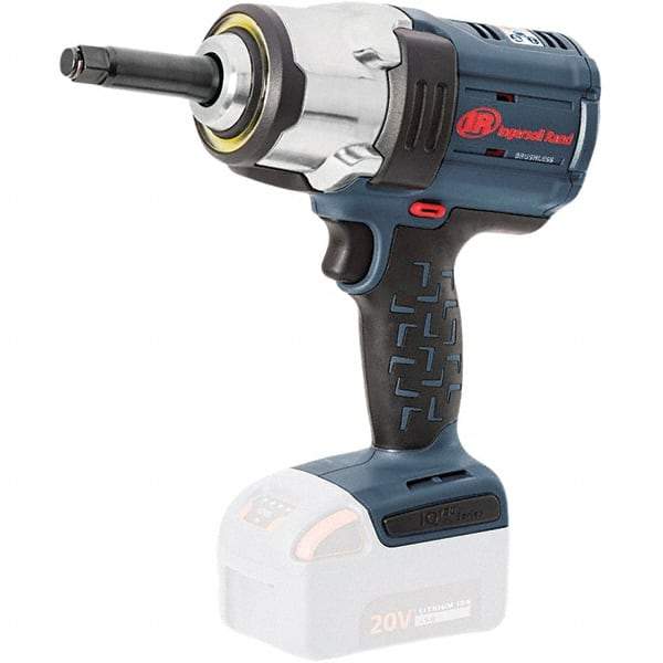Ingersoll-Rand - 1/2" Drive 20 Volt Pistol Grip Cordless Impact Wrench & Ratchet - 0 to 1,900 RPM, 0 to 2,450 BPM, 1,500 Ft/Lb Torque, Lithium-Ion Batteries - Industrial Tool & Supply