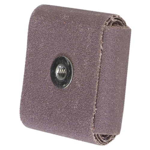 3″ × 3″ × 1/2″ Square Pad 80 Grit 1/4-20 Eyelet Aluminum Oxide - Industrial Tool & Supply