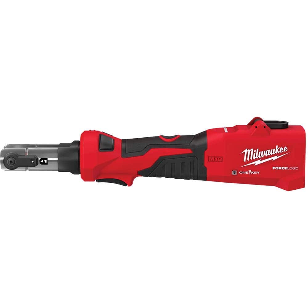 Milwaukee Tool - 12,000 Lb Force, 8 AWG to 600 kcmil Capacity, Power Utility Crimper - Exact Industrial Supply