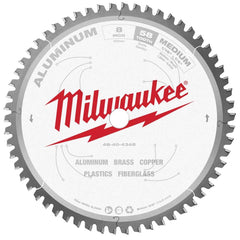 Milwaukee Tool - Wet & Dry-Cut Saw Blades; Blade Diameter (Inch): 8 ; Blade Material: Carbide-Tipped ; Arbor Style: Standard Round ; Arbor Hole Diameter (Inch): 5/8 ; Arbor Hole Diameter (Decimal Inch): 5/8 ; Application: Non-Ferrous Metal Cutting - Exact Industrial Supply