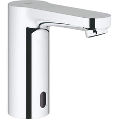 Grohe - Electronic & Sensor Faucets; Type: Sensor ; Style: Modern; Contemporary ; Type of Power: Lithium Battery Backup ; Spout Type: Low Arc ; Mounting Centers: Single Hole (Inch); Finish/Coating: Polished Chrome - Exact Industrial Supply