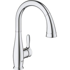 Grohe - Kitchen & Bar Faucets; Type: Pull Down ; Style: Contemporary; Modern; Transitional ; Mount: Deck ; Design: One Handle ; Handle Type: Lever ; Spout Type: High Arc - Exact Industrial Supply