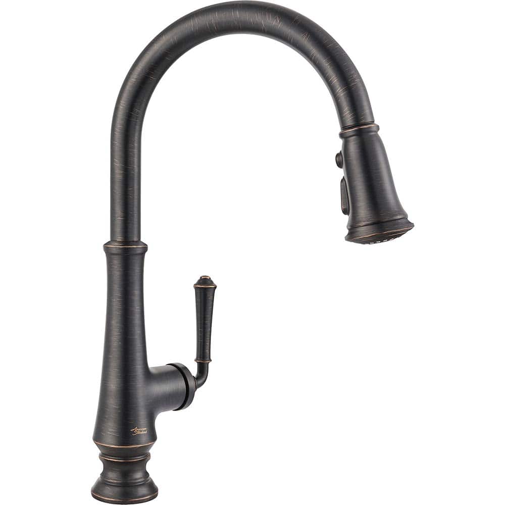 American Standard - Kitchen & Bar Faucets; Type: Pull Down ; Style: Traditional ; Mount: Deck ; Design: One Handle ; Handle Type: Lever ; Spout Type: High Arc - Exact Industrial Supply