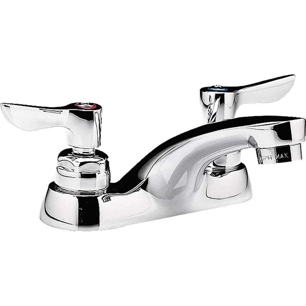 American Standard - Lavatory Faucets; Type: Centerset ; Spout Type: Standard ; Design: Two Handle ; Handle Type: Lever ; Mounting Centers: 4 (Inch); Drain Type: No Drain - Exact Industrial Supply