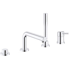 Grohe - Tub & Shower Faucets; Type: Bathtub Faucet with Handshower ; Style: Contemporary; Modern; Transitional ; Design: One Handle ; Material: Metal ; Handle Type: Lever ; Handle Material: Metal - Exact Industrial Supply
