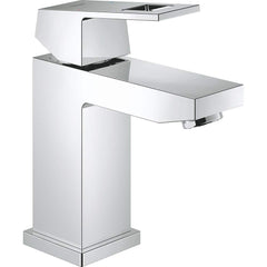 Grohe - Lavatory Faucets; Type: Deck Mount ; Spout Type: Low Arc ; Design: Lever ; Handle Type: Lever ; Mounting Centers: Single Hole (Inch); Drain Type: No Drain - Exact Industrial Supply