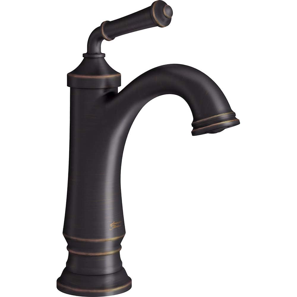 American Standard - Lavatory Faucets; Type: Deck Mount ; Spout Type: High Arc ; Design: Lever ; Handle Type: Lever ; Mounting Centers: Single Hole (Inch); Drain Type: Pop-Up - Exact Industrial Supply