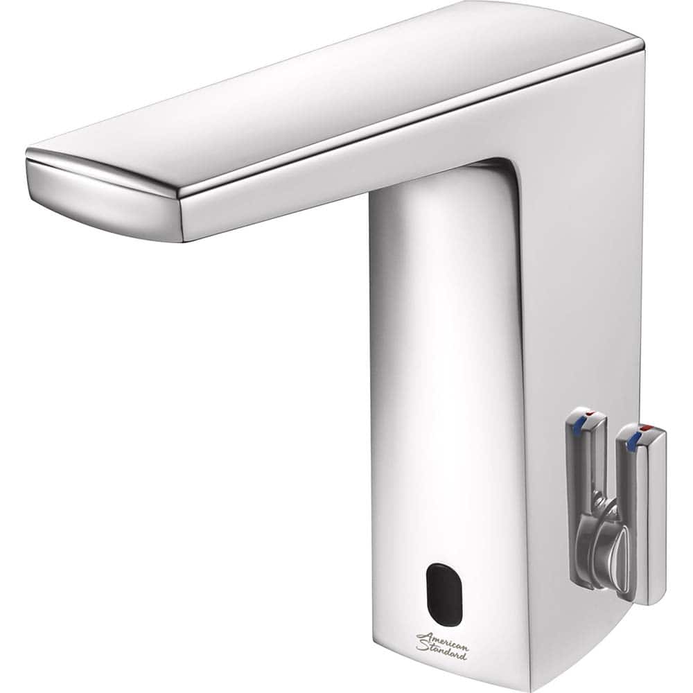 American Standard - Electronic & Sensor Faucets; Type: Sensor ; Style: Modern; Contemporary ; Type of Power: Battery ; Spout Type: Low Arc ; Mounting Centers: Single Hole (Inch); Finish/Coating: Polished Chrome - Exact Industrial Supply