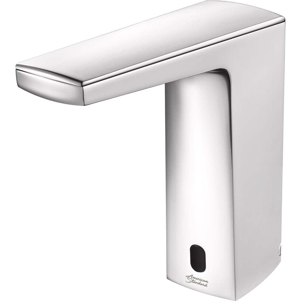 American Standard - Electronic & Sensor Faucets; Type: Sensor ; Style: Modern; Contemporary ; Type of Power: DC ; Spout Type: Low Arc ; Mounting Centers: Single Hole (Inch); Finish/Coating: Polished Chrome - Exact Industrial Supply