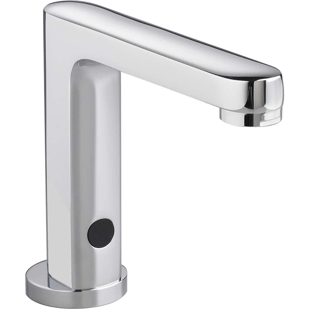 American Standard - Electronic & Sensor Faucets; Type: Sensor ; Style: Modern; Contemporary ; Type of Power: DC ; Spout Type: Low Arc ; Mounting Centers: Single Hole (Inch); Finish/Coating: Polished Chrome - Exact Industrial Supply