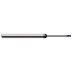 Square End Mill: 1/8'' Dia, 3/16'' LOC, 1/8'' Shank Dia, 2-1/2'' OAL, 4 Flutes, Solid Carbide Single End, AlTiN Finish, 38 ° Variable Helix, Centercutting, RH Cut, RH Flute
