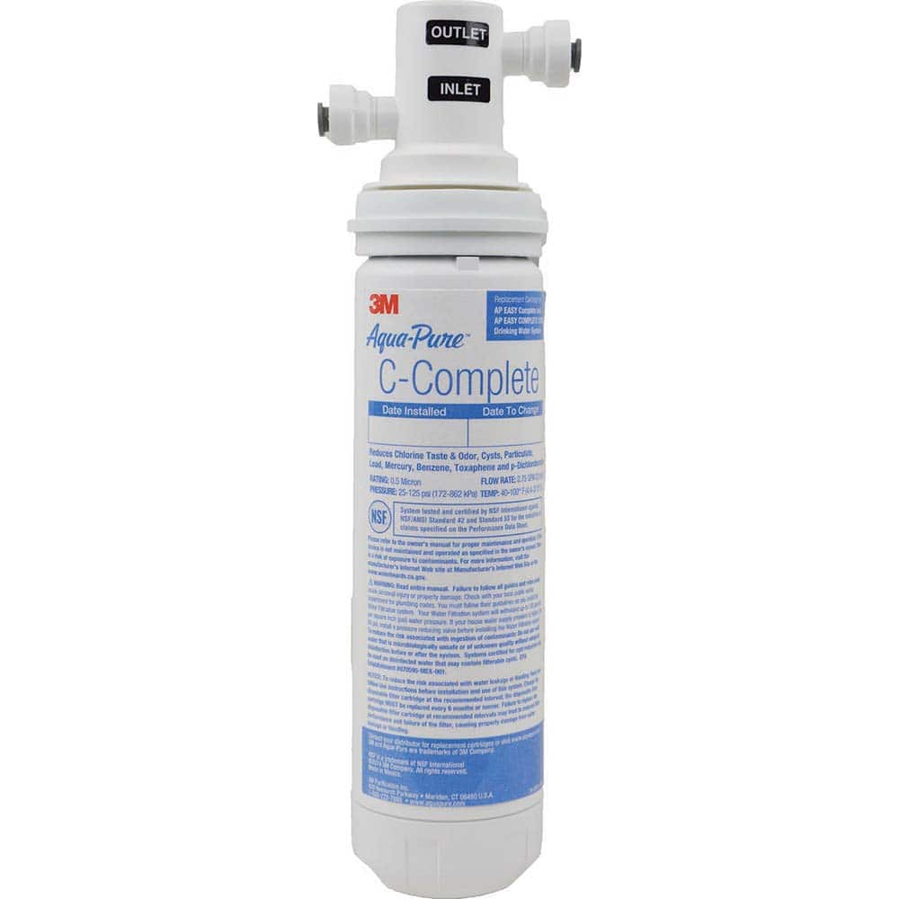 3M Aqua-Pure - Water Filter Systems; Type: Water Filter System ; Reduces: Particulate, Chlorine Taste & Odor, Parasitic Protozoan Cysts, Lead, select VOCs ; Number of Housings: 0 - Exact Industrial Supply