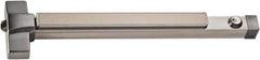 PDQ - 35 to 48" Wide Door Range, Antimicrobial, Satin Stainless Steel Finish Rim Exit Push Bar - Fits 37 to 48" Door - Industrial Tool & Supply