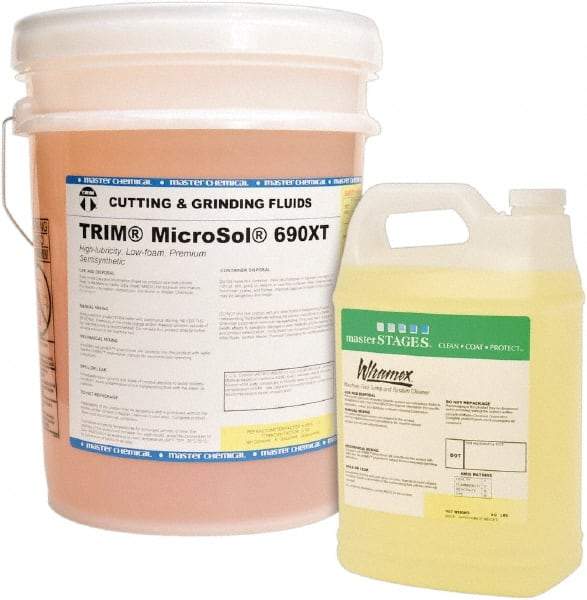 Master Fluid Solutions - Trim MicroSol 690XT, 5 Gal Pail Cutting & Cleaning Fluid - Semisynthetic, For Machining - Industrial Tool & Supply