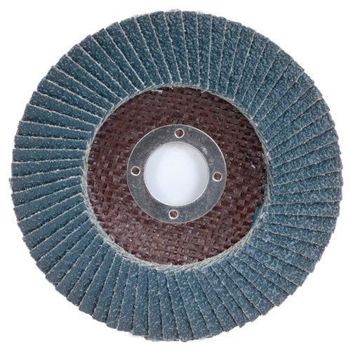 4 1/2″ × 1/4″ × 7/8″ PowerFlex Flap Disc Type 27 Flat 60 Grit - Industrial Tool & Supply