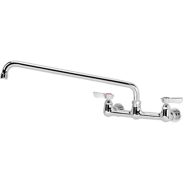 Krowne - Wall Mount, Service Sink Faucet without Spray - Two Handle, Blade Handle, Standard Spout, No Drain - Industrial Tool & Supply