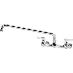 Krowne - Wall Mount, Service Sink Faucet without Spray - Two Handle, Blade Handle, Standard Spout, No Drain - Industrial Tool & Supply