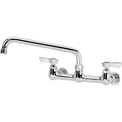 Krowne - Wall Mount, Service Sink Faucet without Spray - Two Handle, Blade Handle, Standard Spout, No Drain - Industrial Tool & Supply