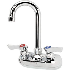 Krowne - Wall Mount, Bar and Hospitality Faucet without Spray - Two Handle, Color Coded Handle, Standard Spout, No Drain - Industrial Tool & Supply