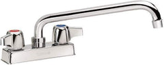 Krowne - Deck Mount, Bar and Hospitality Faucet without Spray - Two Handle, Color Coded Handle, Standard Spout, No Drain - Industrial Tool & Supply