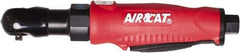AIRCAT - 1/4" Drive, 380 RPM, 35 Ft/Lb Torque Ratchet Wrench - Inline Handle, 4 CFM, 90 psi, 1/4" NPT Inlet - Industrial Tool & Supply