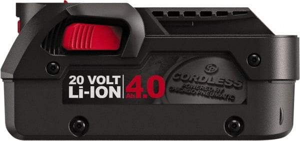 Chicago Pneumatic - 20 Volt Lithium-Ion Power Tool Battery - 1-1/2 hr Charge Time, Series CP20 - Industrial Tool & Supply