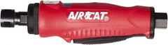 AIRCAT - 1/4" Collet, Straight Handle, Straight Air Die Grinder - 22,000 RPM, Rear Exhaust, 6 CFM, 0.5 hp, 90 psi, 1/4" Inlet - Industrial Tool & Supply
