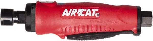 AIRCAT - 1/4" Collet, Straight Handle, Straight Air Die Grinder - 20,000 RPM, Rear Exhaust, 4 CFM, 0.38 hp, 90 psi, 1/4" Inlet - Industrial Tool & Supply